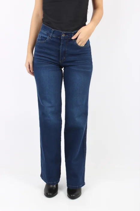 Wide Elast Azul Gastado