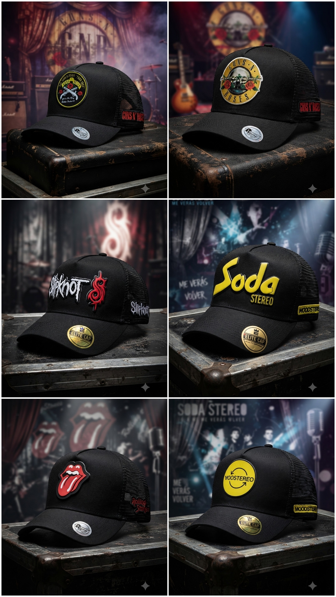 Gorras Bandas de Rock Trucker - Imagen 3