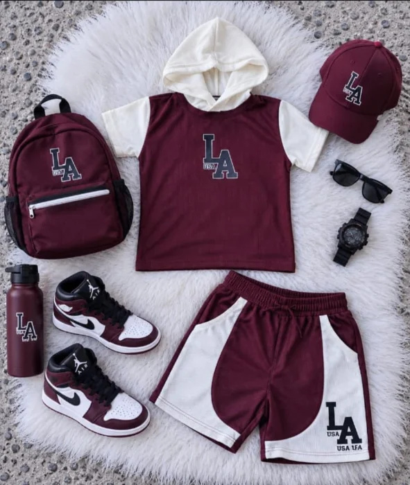 Conjunto los Angeles Tela Wafle