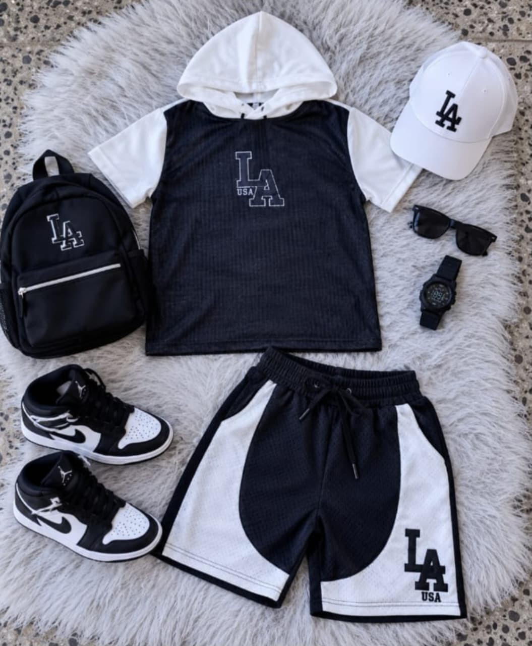 Conjunto los Angeles Tela Wafle - Imagen 4