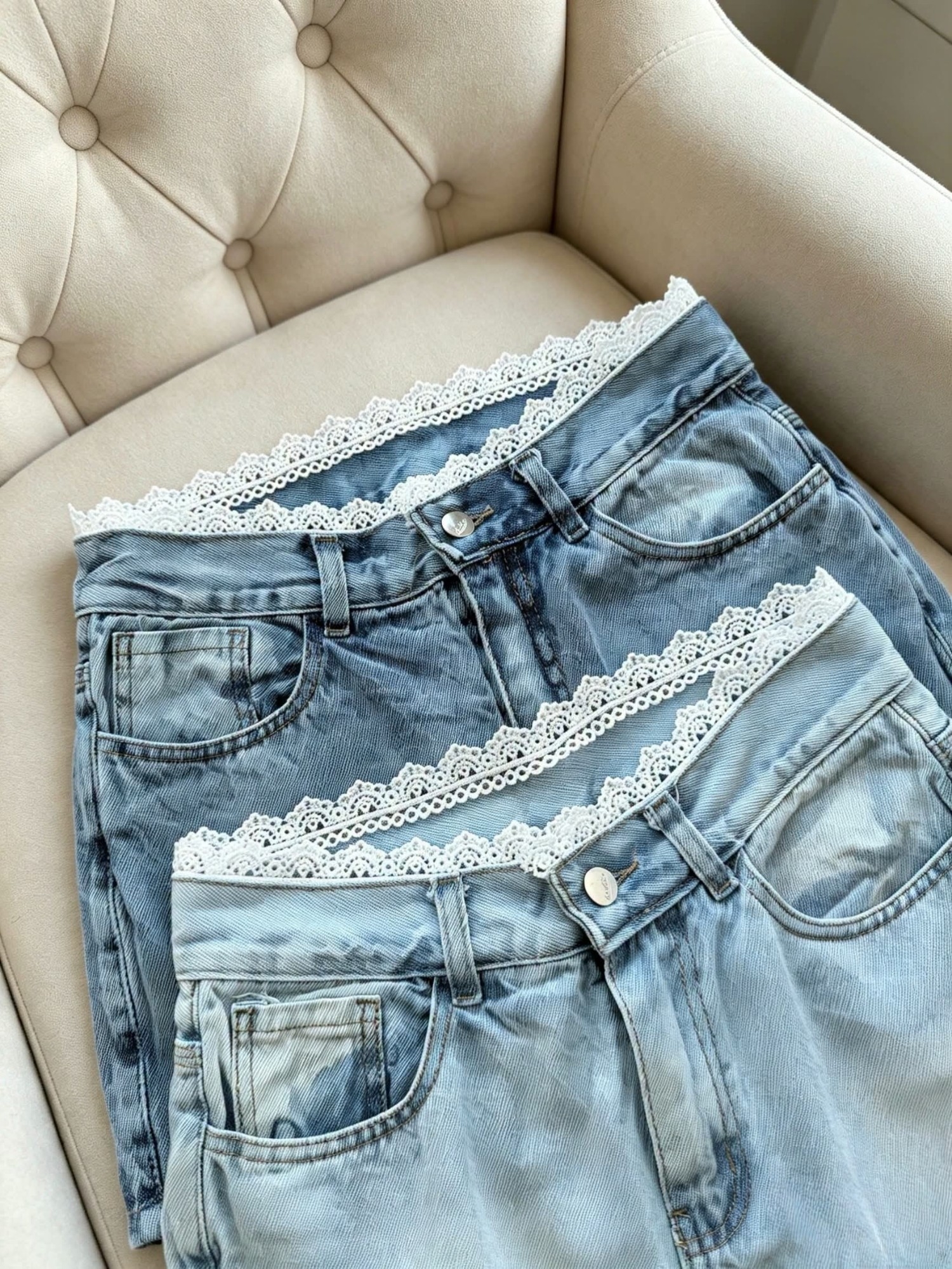 Short Pollera con Puntilla Tendencia(leer Descripción) - Imagen 4
