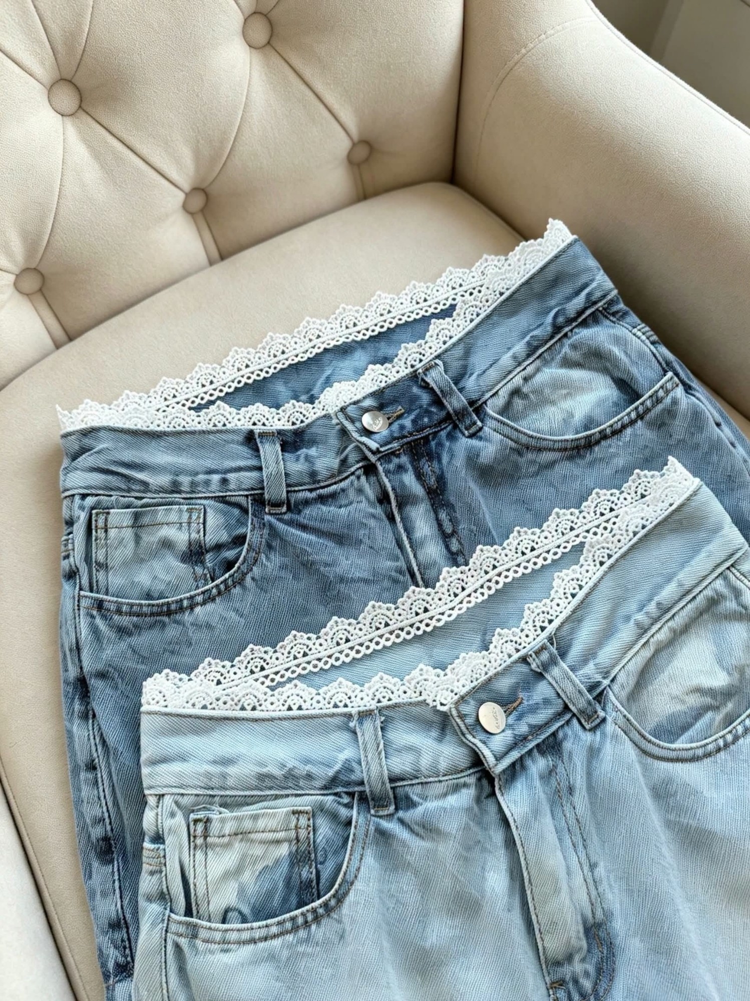 Short Pollera con Puntilla Tendencia(leer Descripción) - Imagen 5
