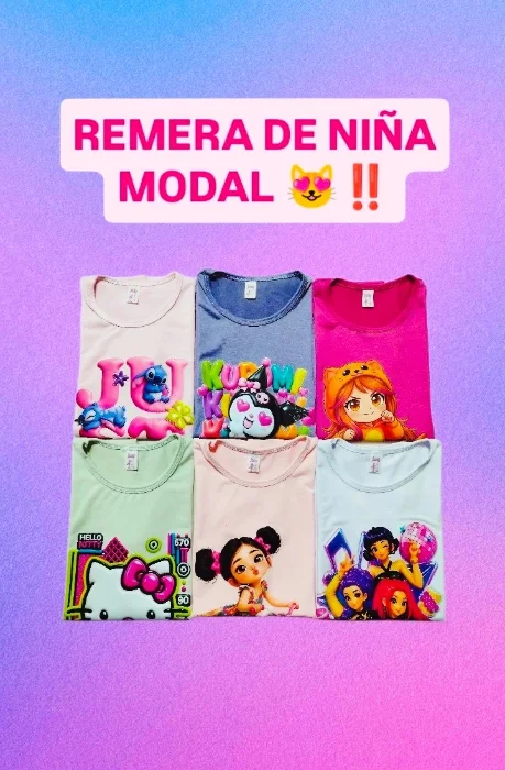 Remeras de Modal (nena)