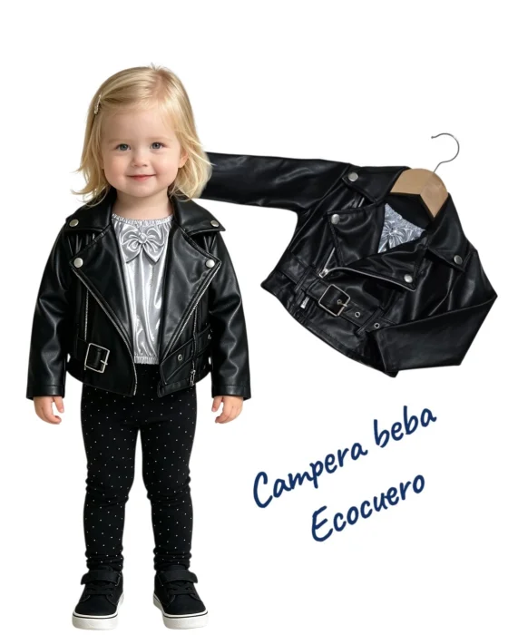 Campera Beba Ecocuero Linda Calidad