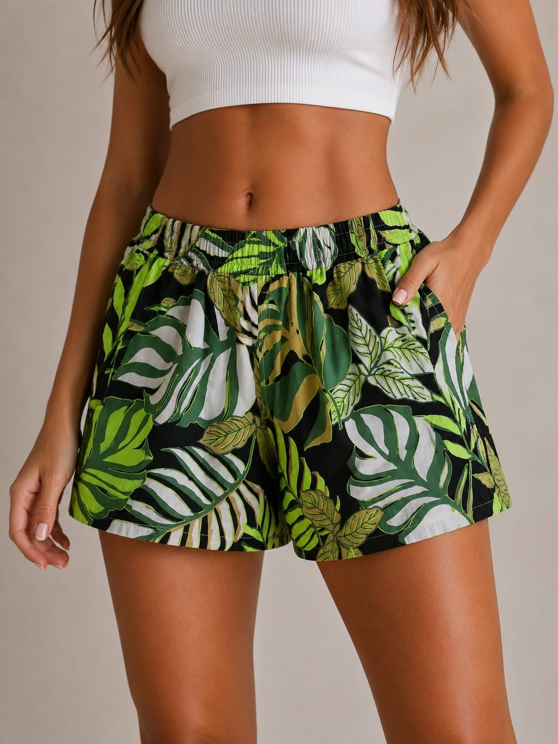 Short Lino Estampado - Imagen 4