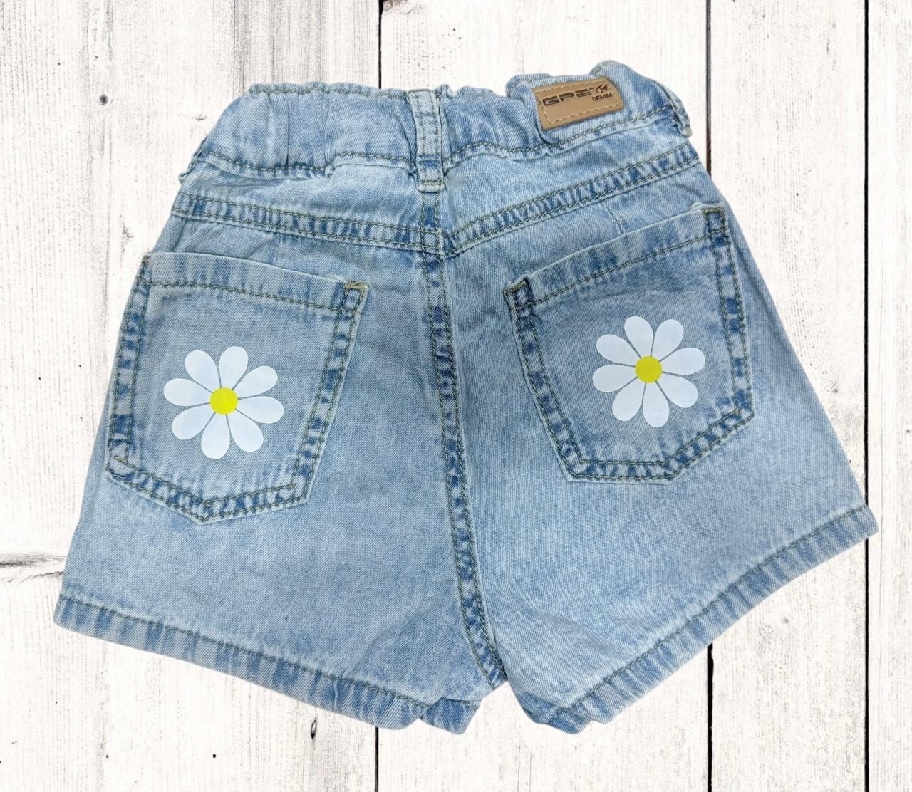 Short Nena Tela Camisero con Regulador en la Cintura - Imagen 2