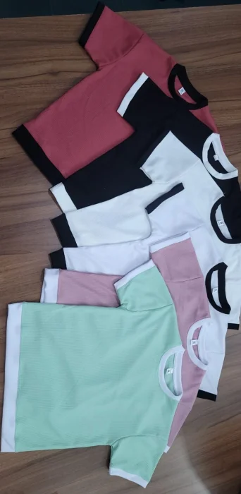Conjunto Remera Short de Niño Combinado Tela Wafle
