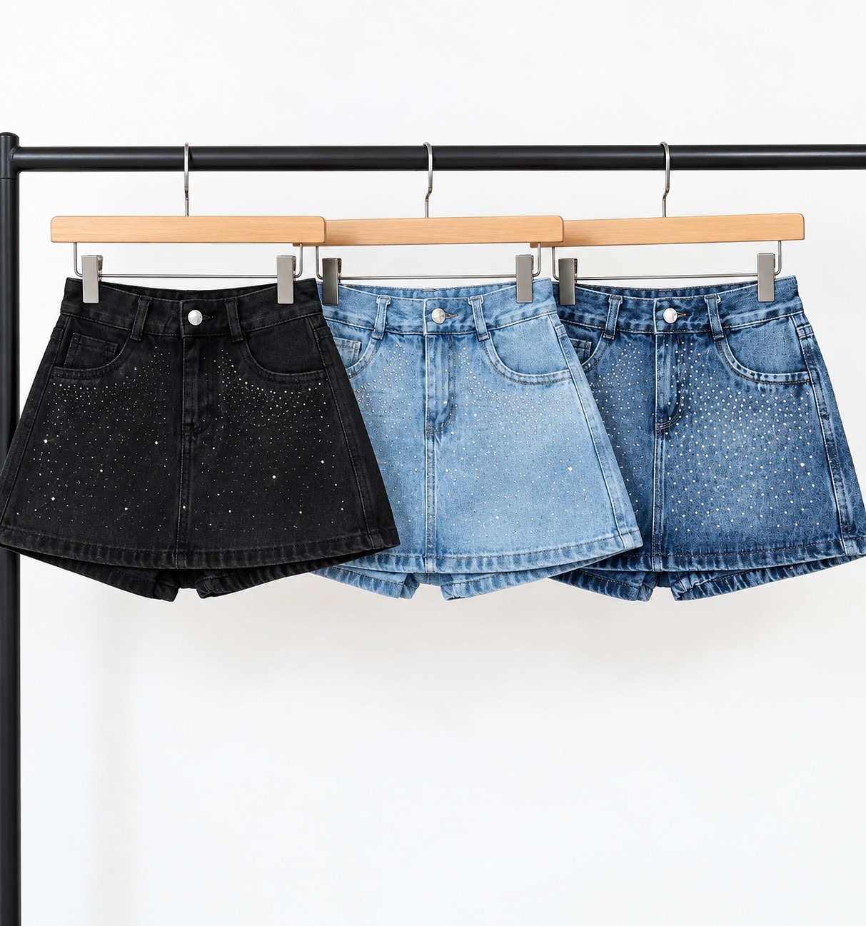 Short con Pollera con Brillito - Imagen 2