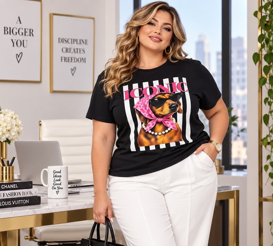 Remera Estampada Modal Soft Talle Especial - Imagen 2