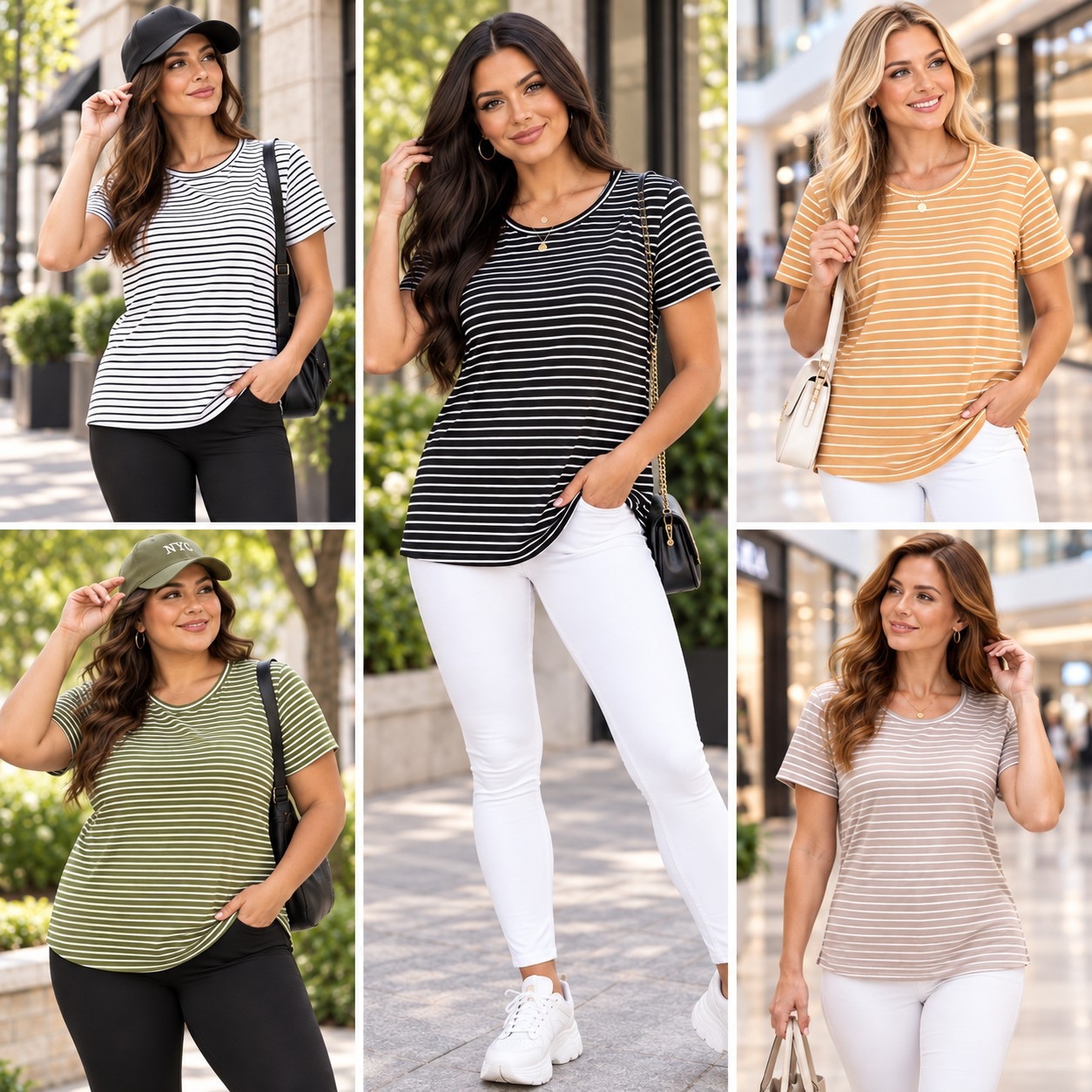 Remera Básica Rayada Modal Soft - Imagen 6