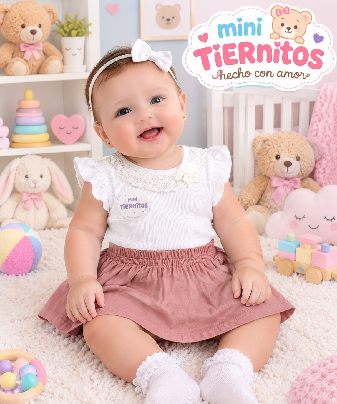 Body Morley con Su Pollera Bengalina - Imagen 2