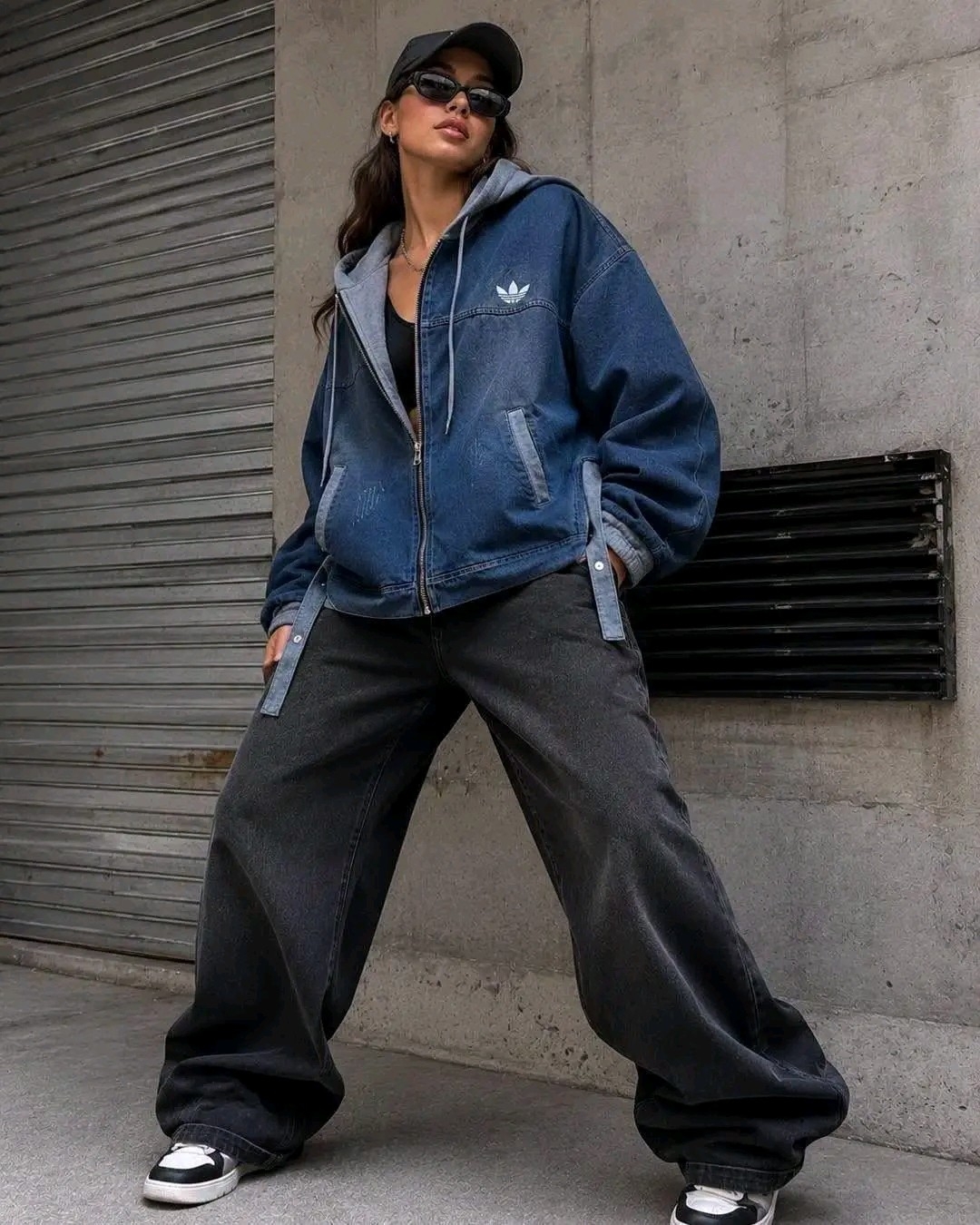 Campera Adidas Unisex Over Denim - Imagen 3