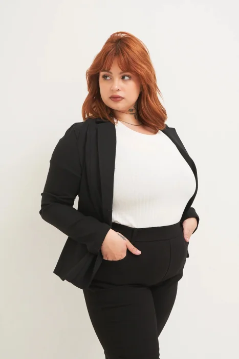 Blazer de Bengala Talle Especial