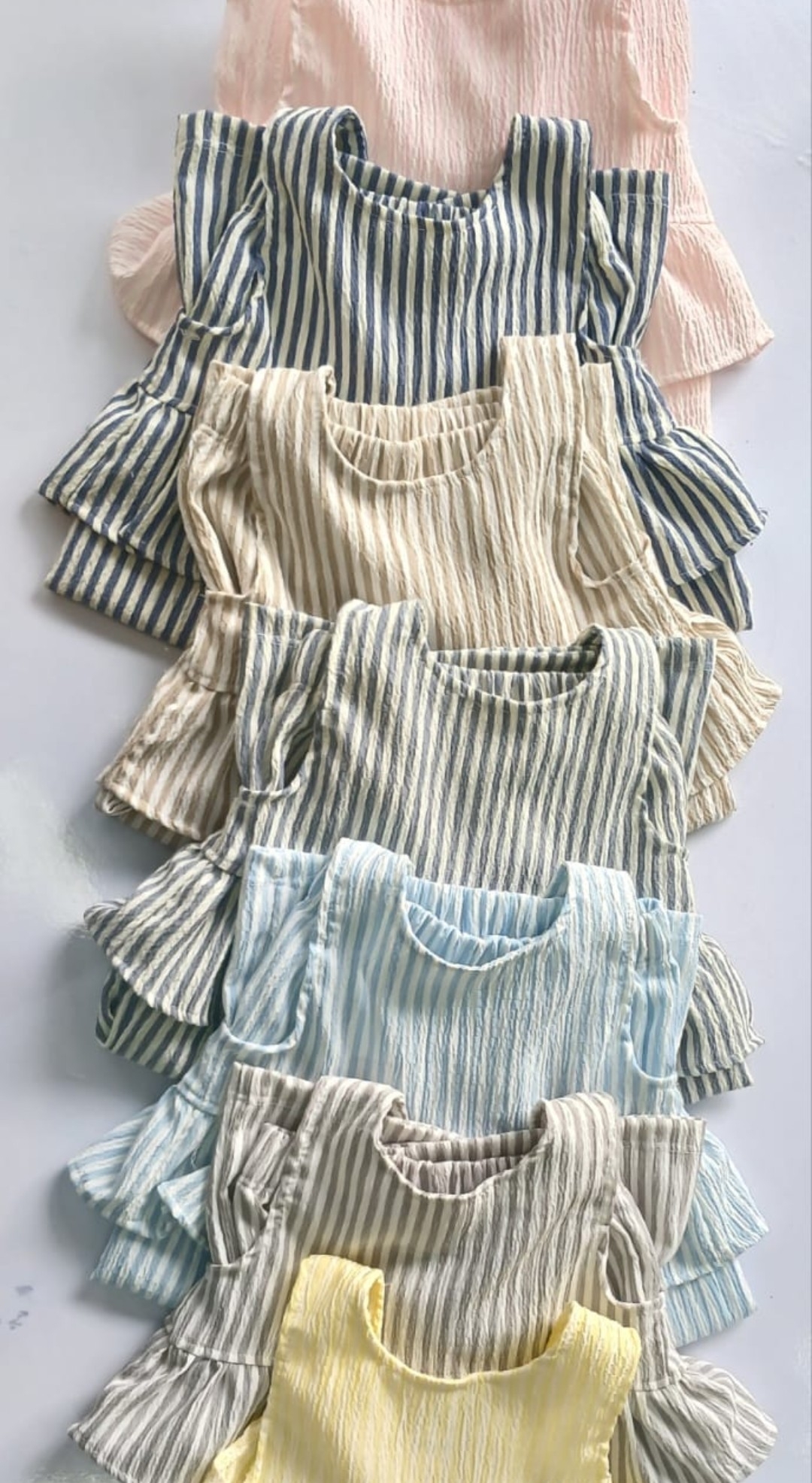 Conjunto Beba Retro Stripe Importado - Imagen 2