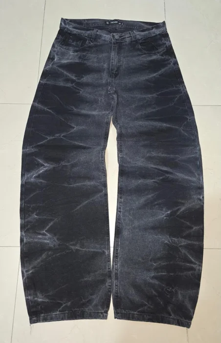 Jeans Baggy Liso Quebrado
