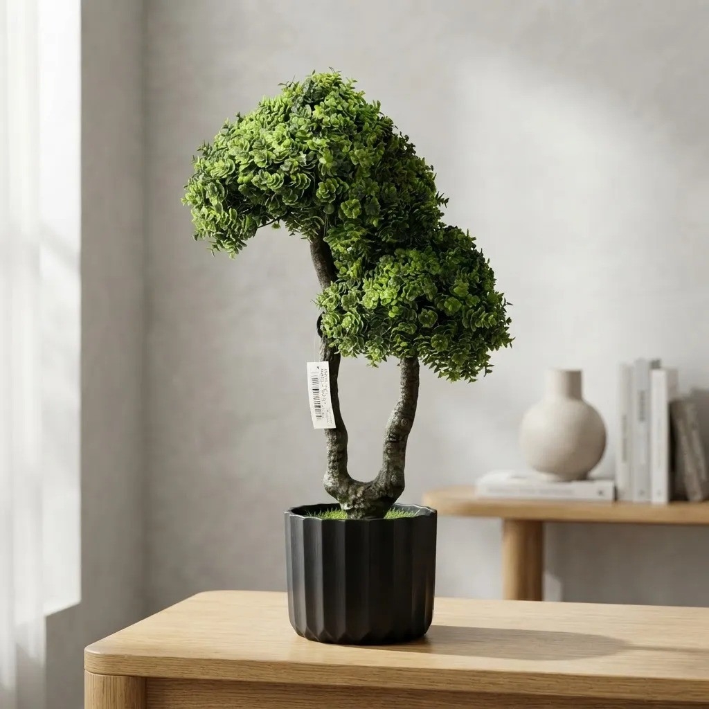 Planta Bonsai Artificial Maceta Decorativa Interiores 54cm - Imagen 2