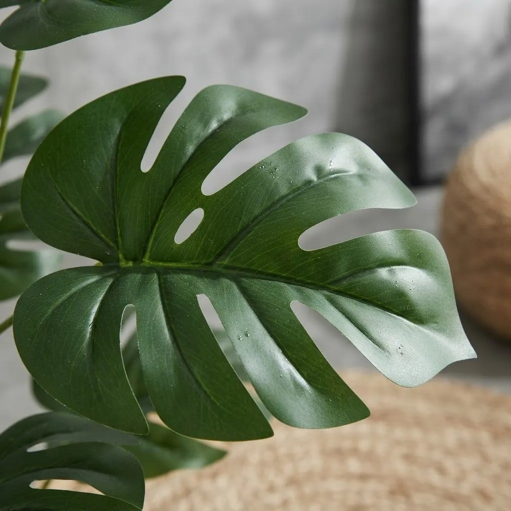 Planta Artificial con Maceta Monstera 70cm Decoración Hogar - Imagen 2