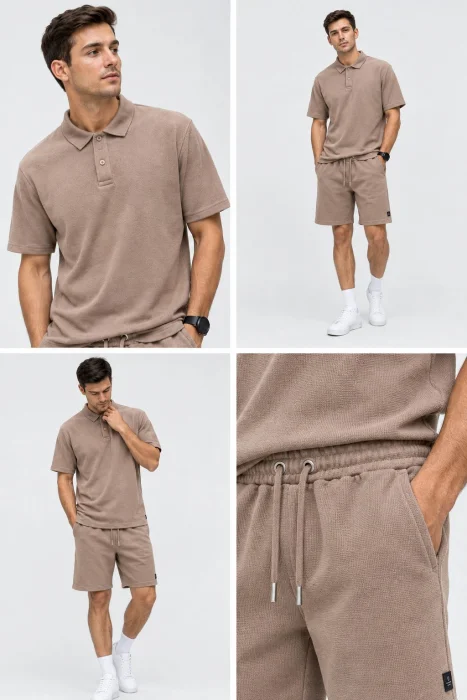 Conjunto Wafle (chomba + Shorts)
