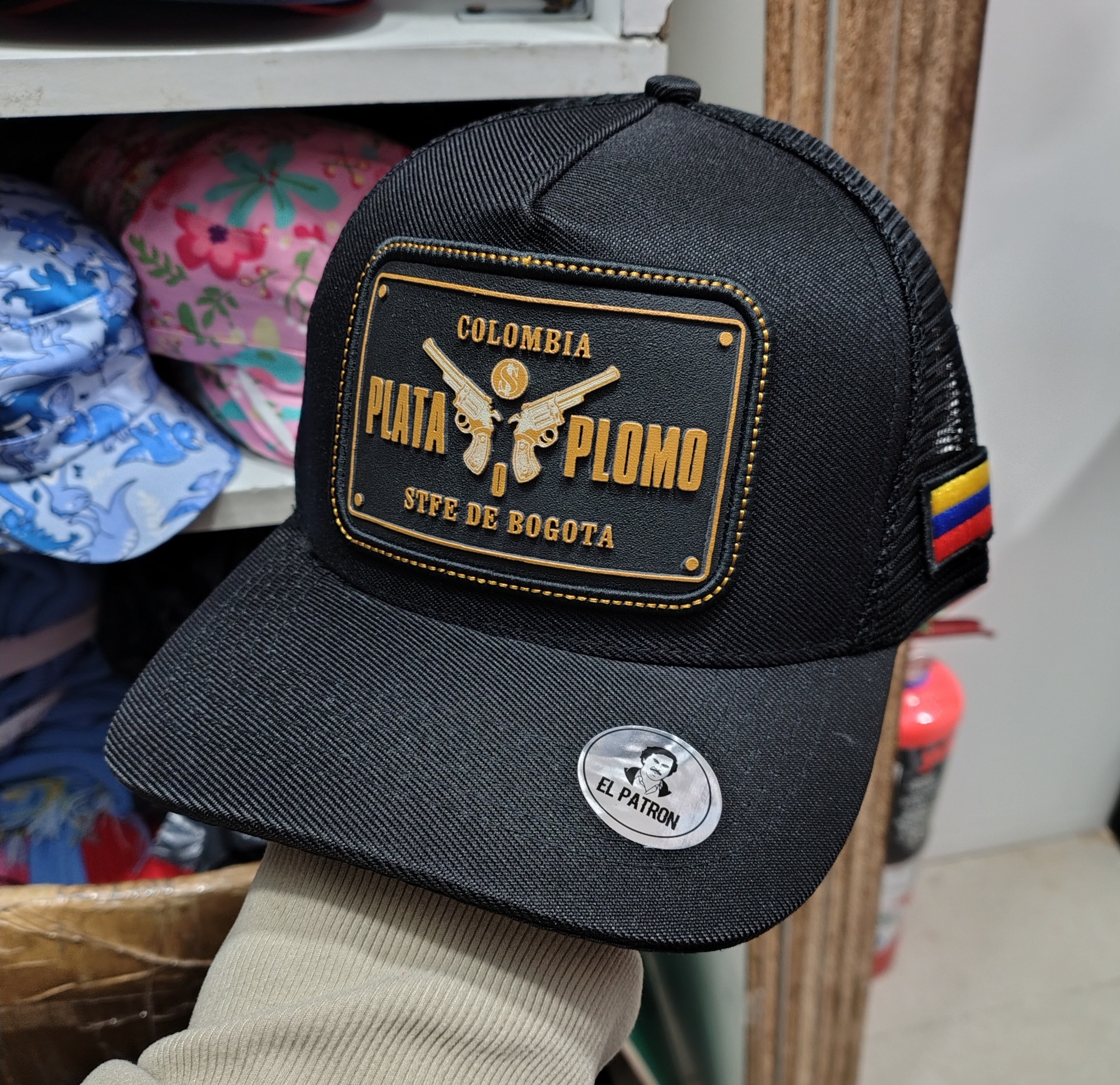 Gorras Patrón Plata Plomo Trucker - Imagen 3