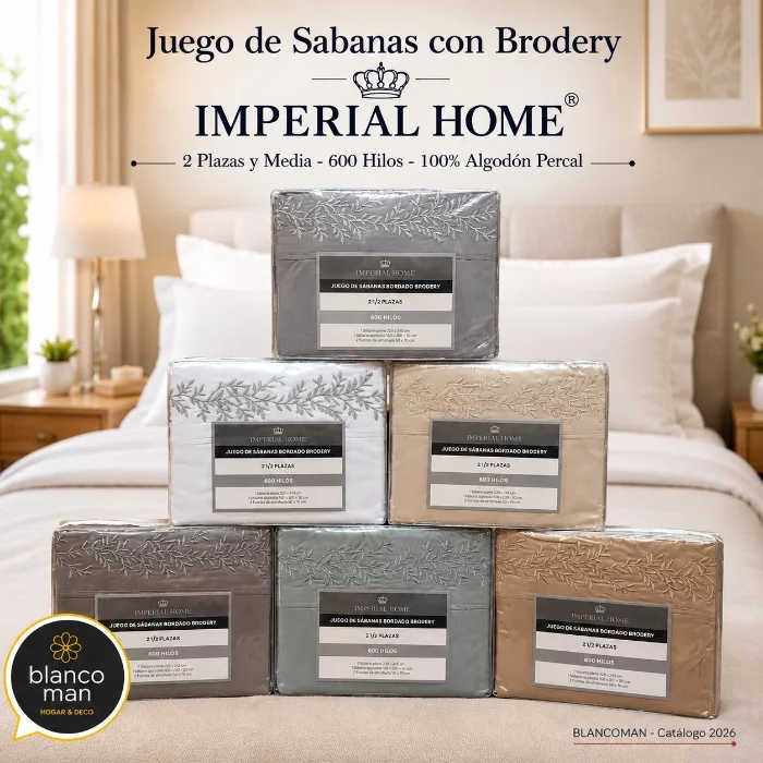 Juego de Sabanas con Brodery - 2  Plazas