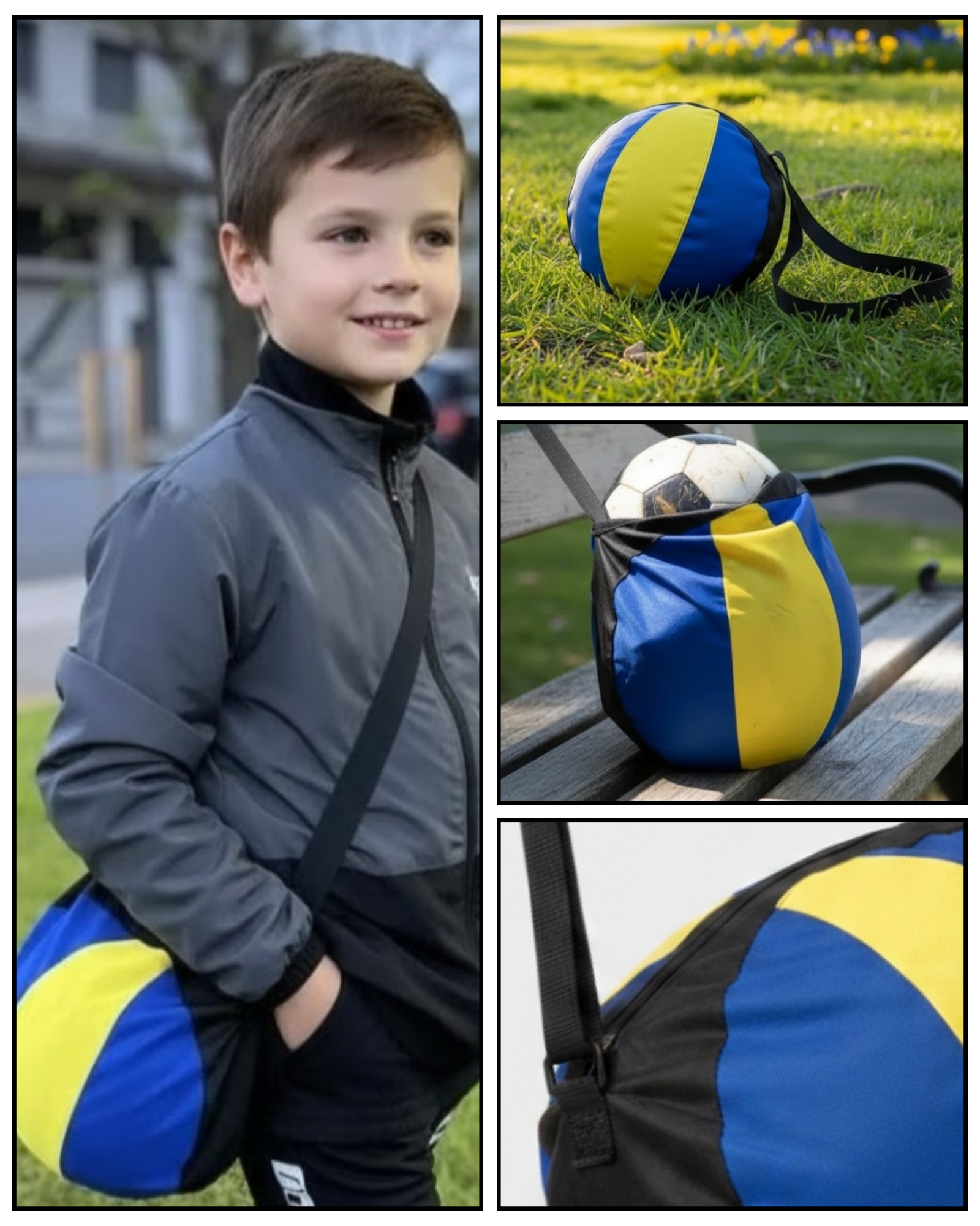Portapelotas Pelota Fútbol Tipo Bandolera - Imagen 3