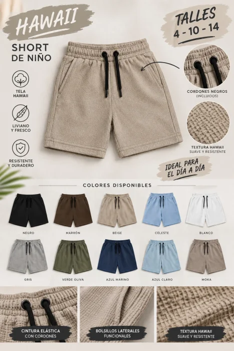 Shorts de Niño