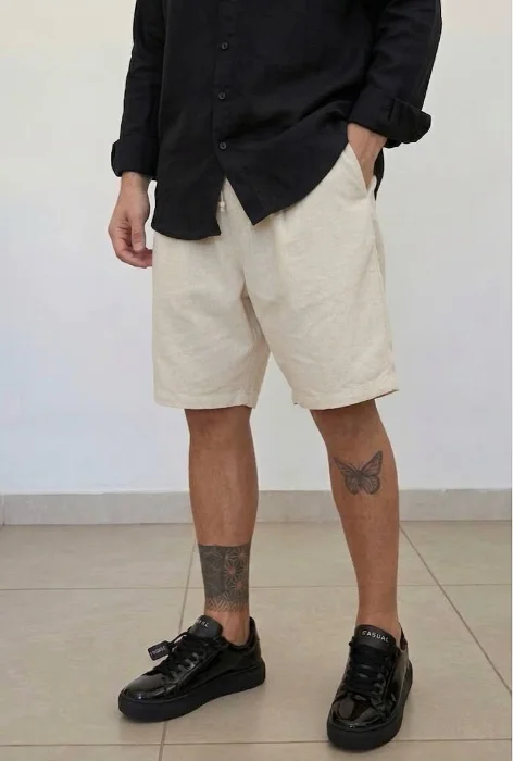 Bermudas Baggy de Lino