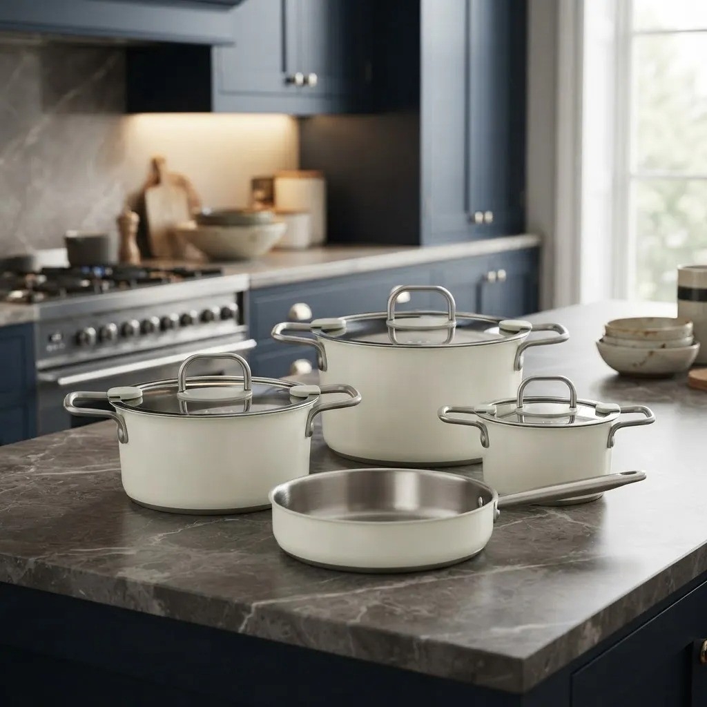 Bateria de Cocina 7 Piezas con Antiadherente Aluminio - Imagen 2