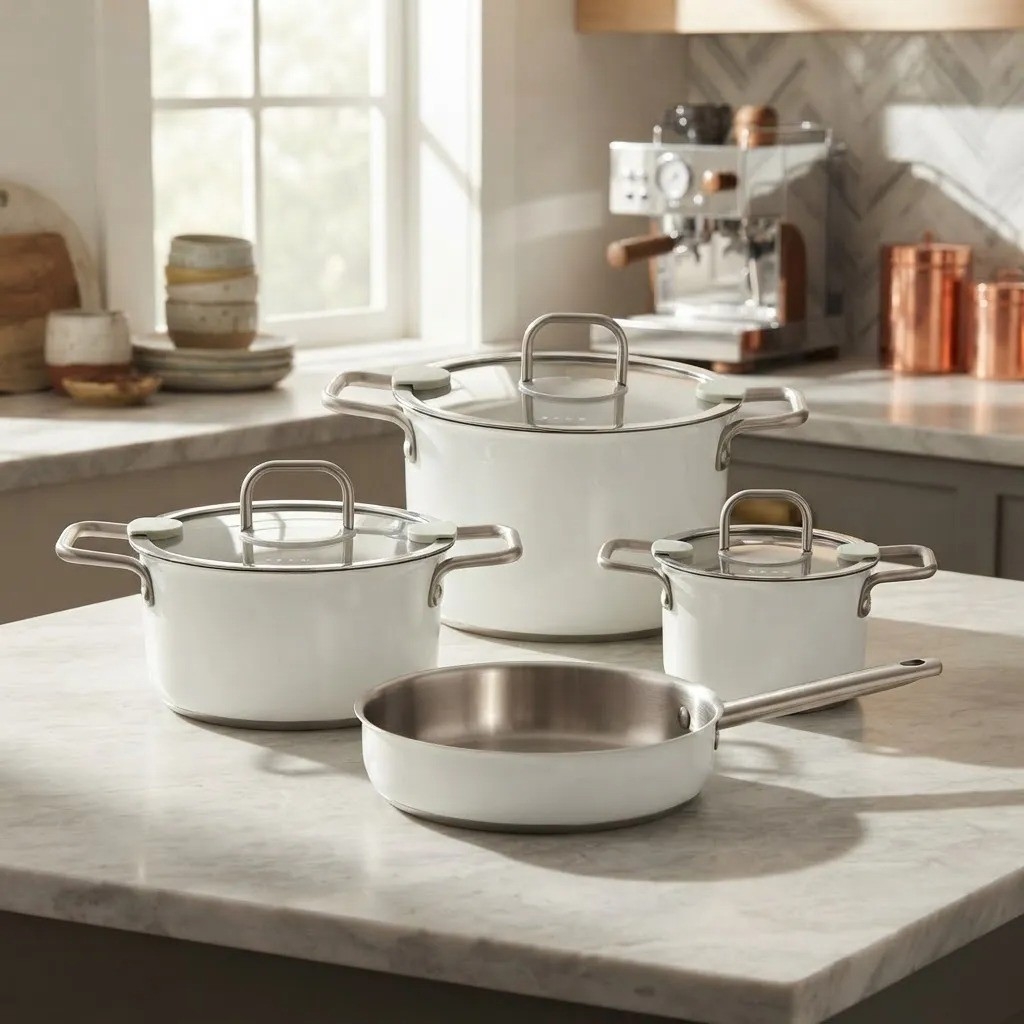 Bateria de Cocina 7 Piezas con Antiadherente Aluminio - Imagen 3
