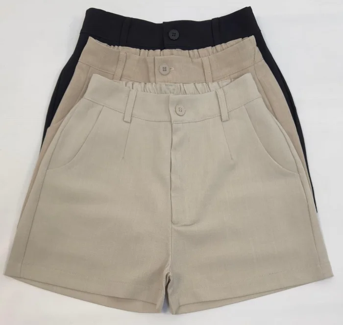 Short con Elástico, Lino.