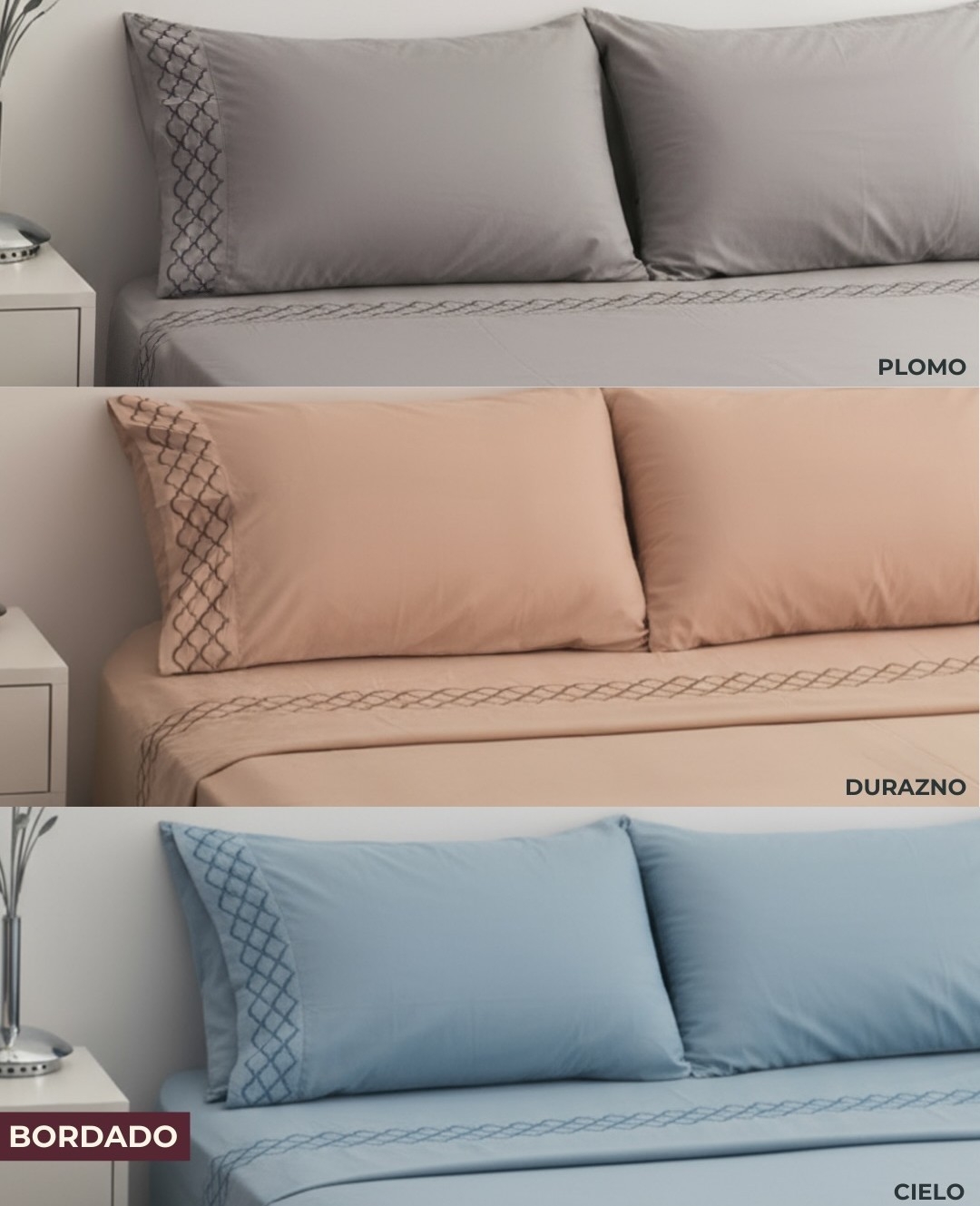 Sabana 21/2 Broderie Americano 200 Hilos - Imagen 2