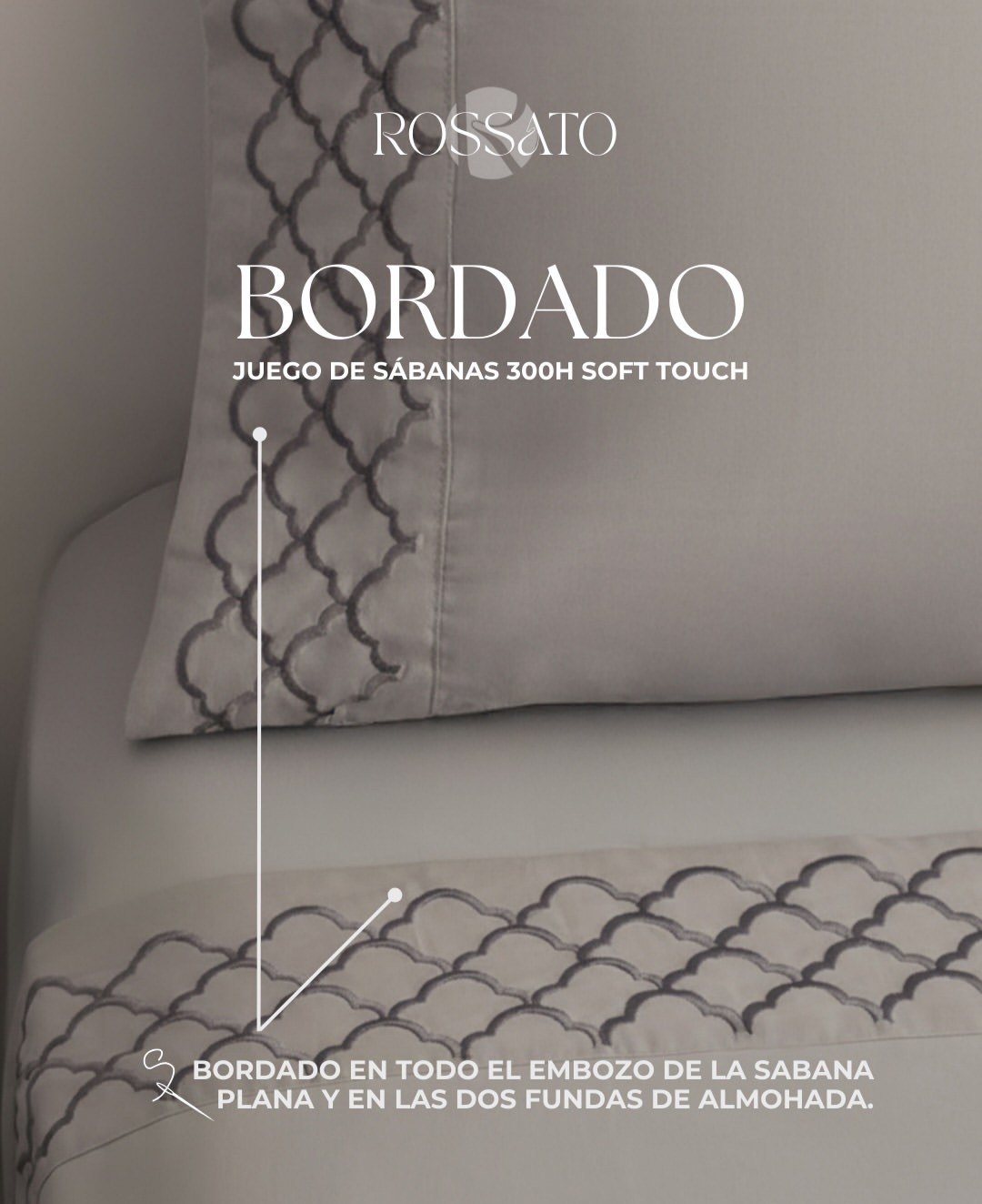 Sabana 21/2 Broderie Americano 200 Hilos - Imagen 5
