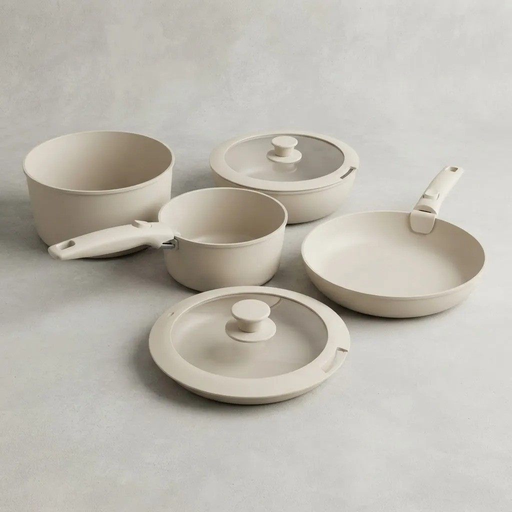 Bateria de Cocina 9 Piezas Antiadherente Nex Coo - Imagen 2