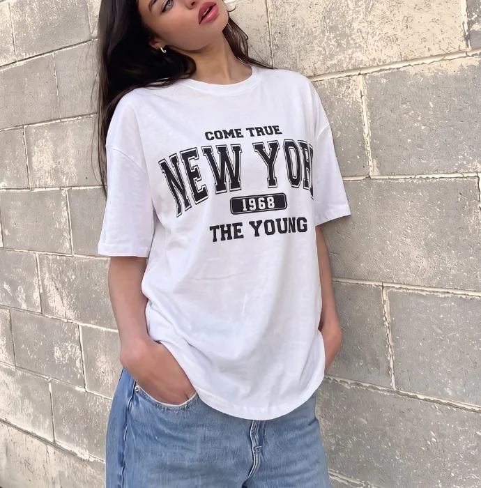 Remera Algodón Jersey - New York