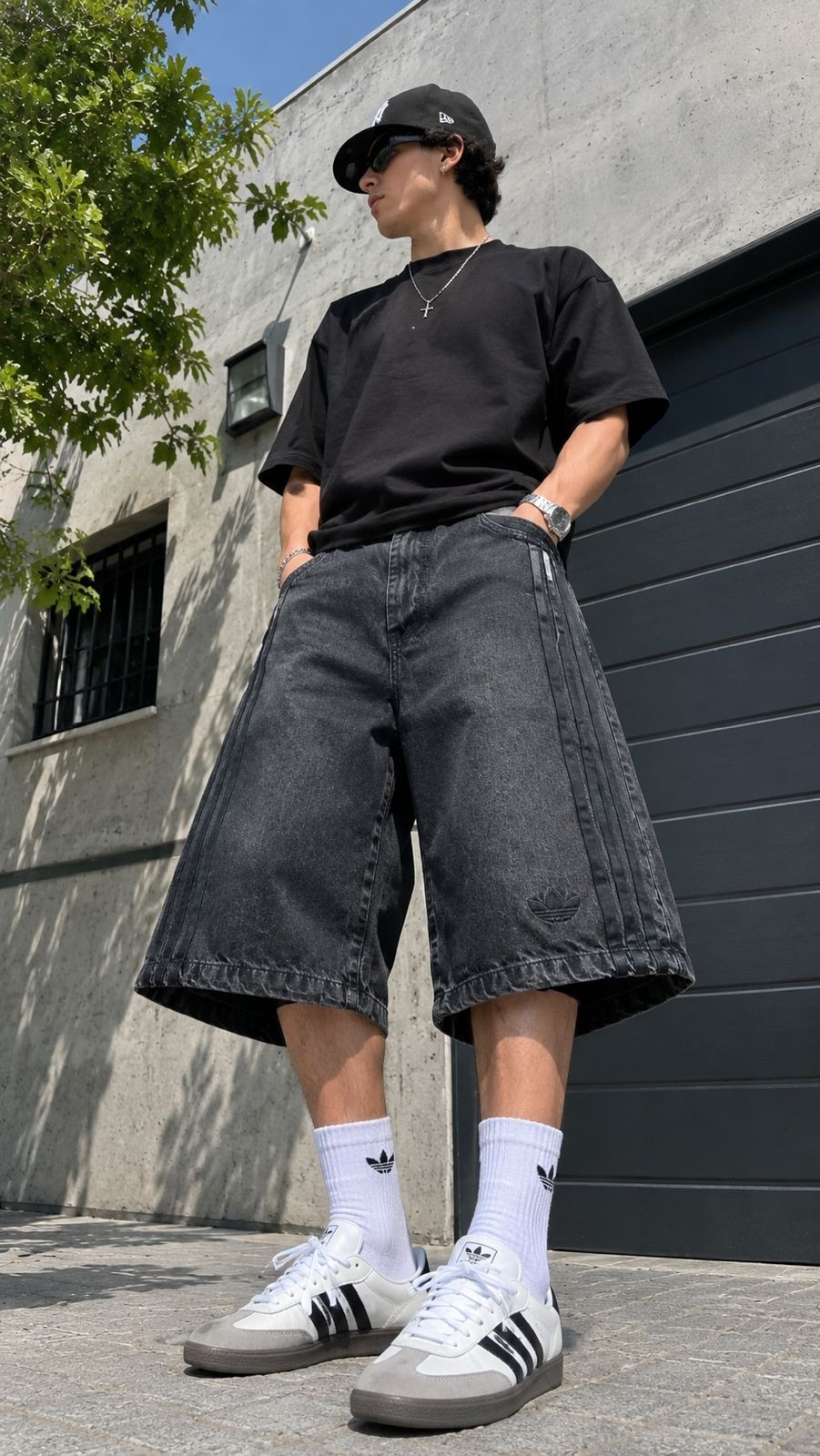 Bermuda Baggy Ads Bordado - Imagen 2