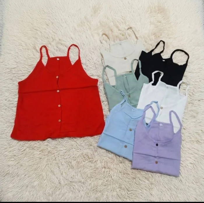 Musculosa Lino Bretel