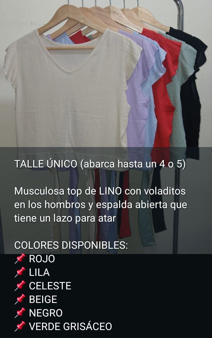 Blusa Volado Lino - Imagen 3
