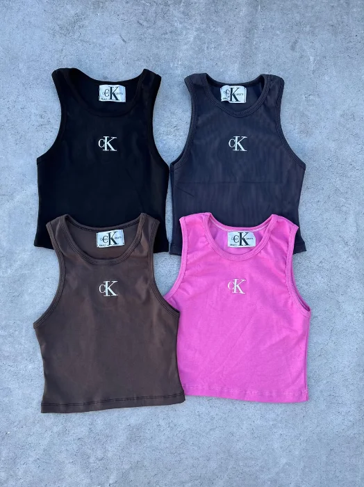 Musculosa Ck Bordada Premium