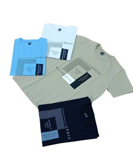 Remeras Estampados de Algodón Peinado