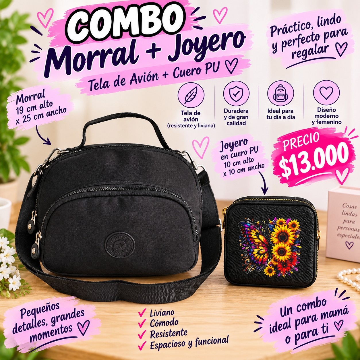 Morral + Joyero Combo Día de la Madre - Imagen 5