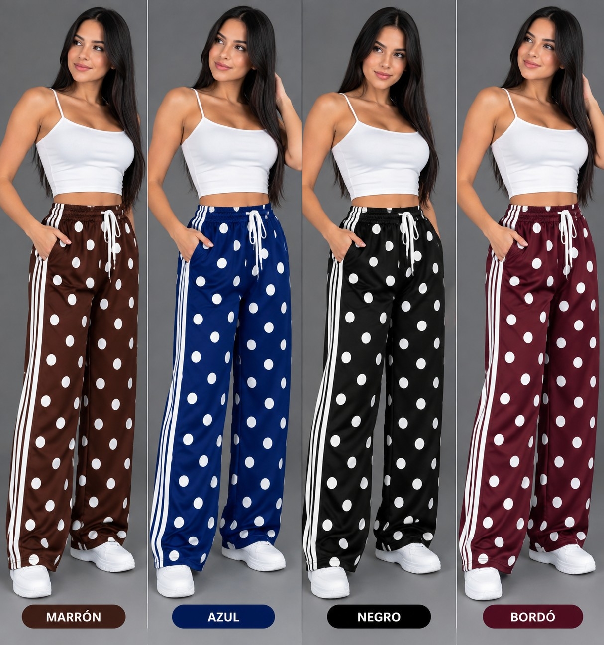 Pantalones Plazo Laycra sin Frisa Muy Lindo Calidad - Imagen 3