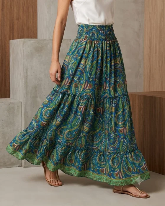 Pollera Estampada Varios Motivos