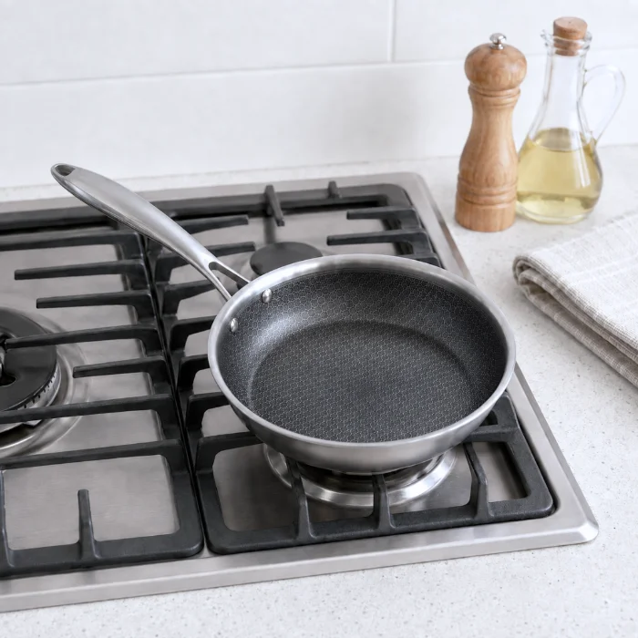 Sarten Antiadherente 24 Cm Acero Inoxidable Steel - Cod: Sbk-us1309