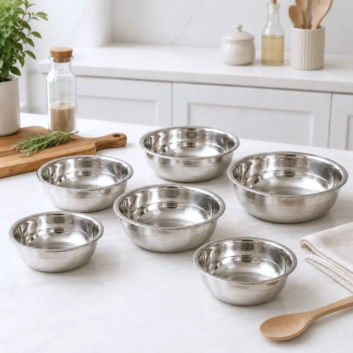Set X6 Bowls Acero Inoxidable Steel - Cod: Sbk-us152	