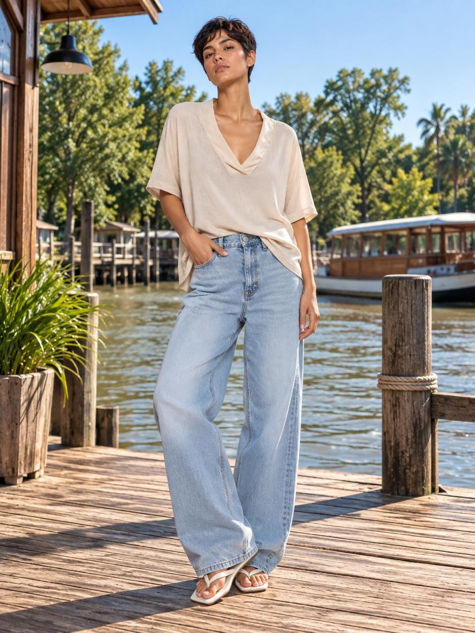 Camisola en V - Imagen 3