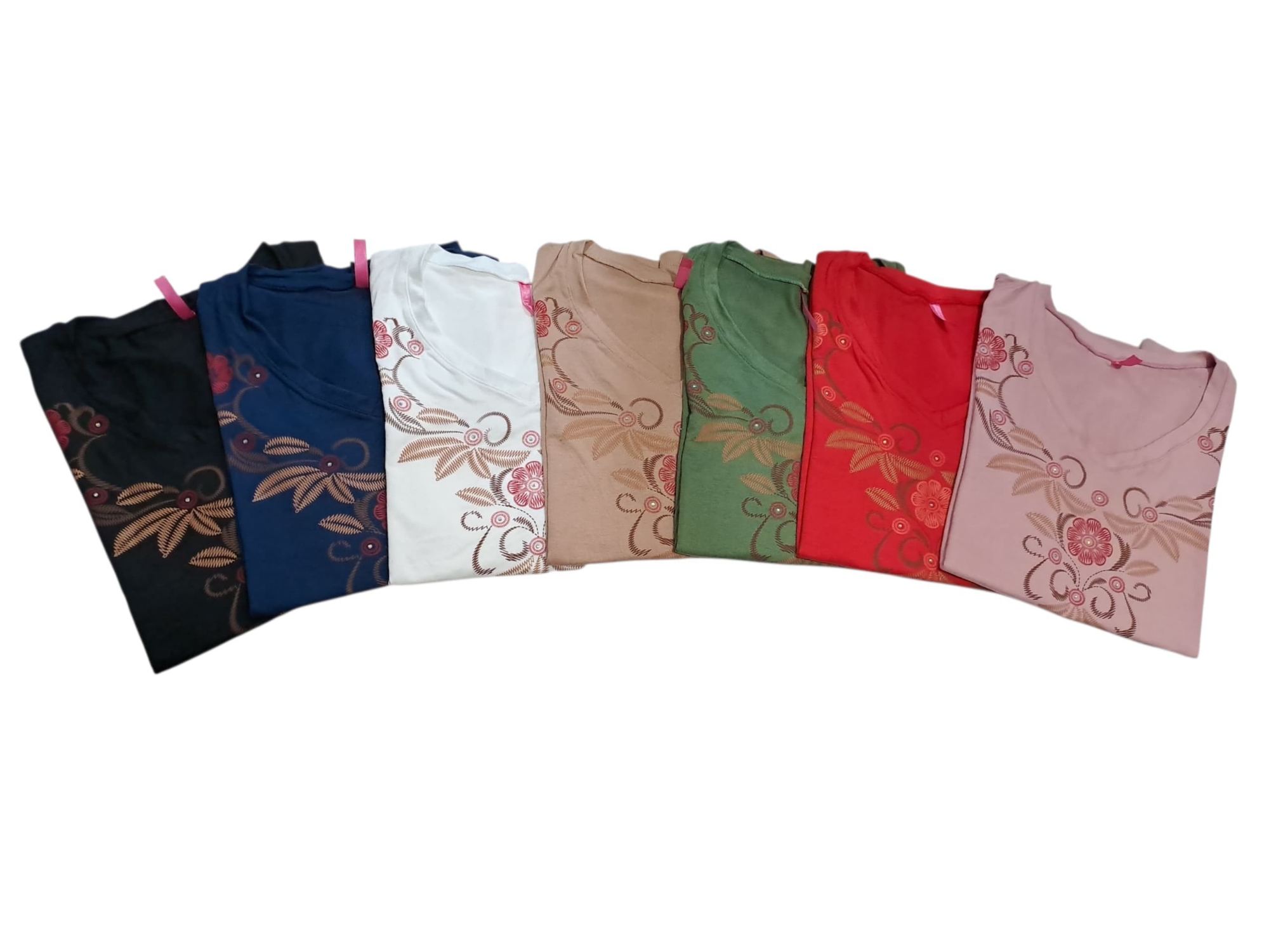 Remera Cuello V Modal Viscosa con Brillo - Imagen 3
