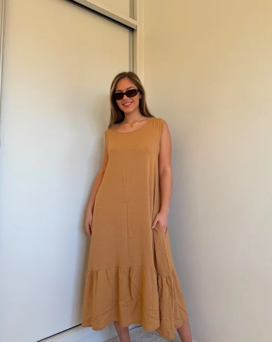 Vestido de Lino Spandex