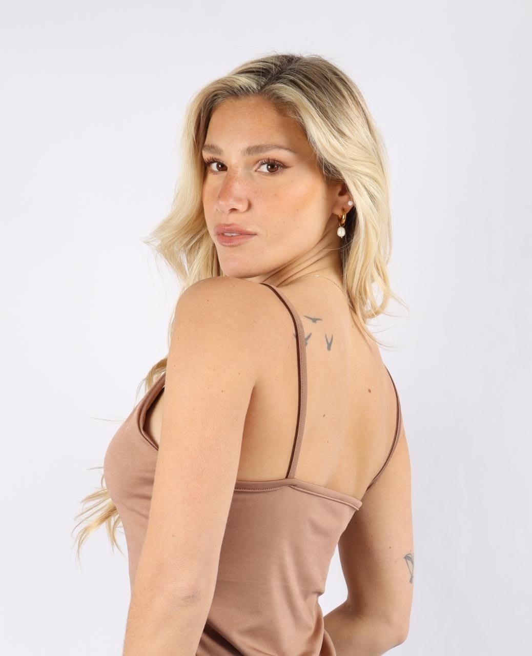 Body Musculosa  Escote V Microfibra - Imagen 6