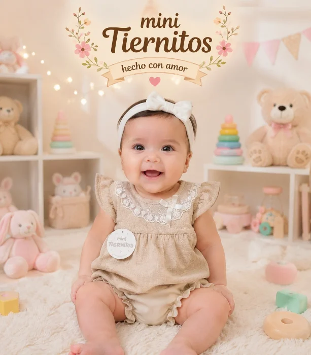 Vestido con Puntilla en Su Cuello