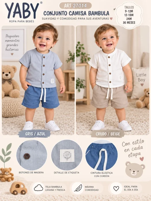 Conjunto Camisa Bambula